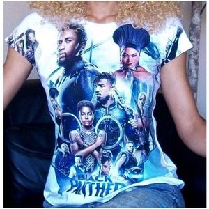 Marvel DC Comic Black Panther Movie T-Shirt - NWOT